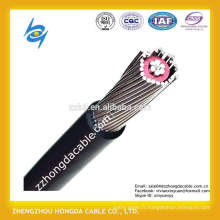 2 * 4AWG + 4AWG, 2 * 8AWG, 2 * 10AWG, conducteur en alliage d&#39;aluminium série 8000 blindé XLPE / PVC câble électrique concentrique d&#39;isolation